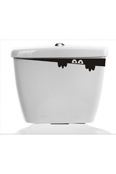 Sticker Sepetim Ters Bakan Göz 2 Dekoratif Banyo Klozet Sticker
