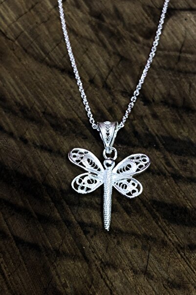 Midyat Nurtaş Gümüş Yusufçuk Model Telkari Gümüş Kolye MNG201011052