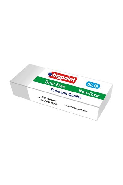 Bigpoint White Dust-Free Eraser - Large Size
