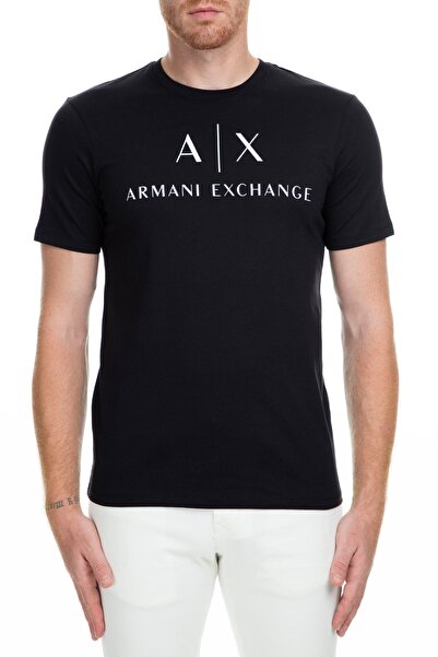 Armani Exchange تي شيرت رجالي أسود