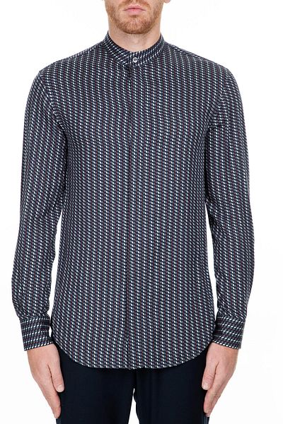 Emporio Armani Мъжка тъмносиня риза 41SMRL 411F7 018