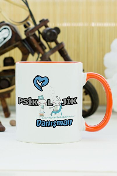 Hediyelen كوب مستشار نفسي برتقالي