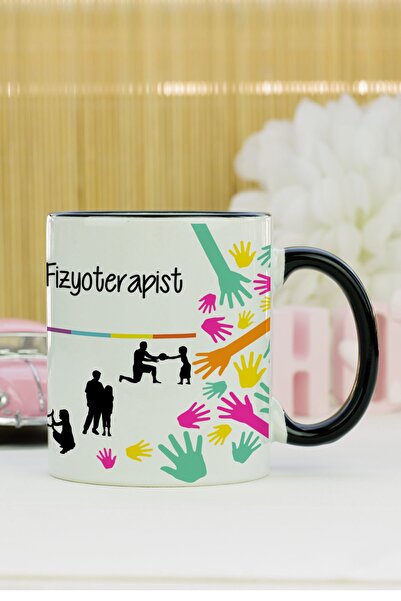 Hediyelen Fizyoterapist Kupa Bardak Siyah
