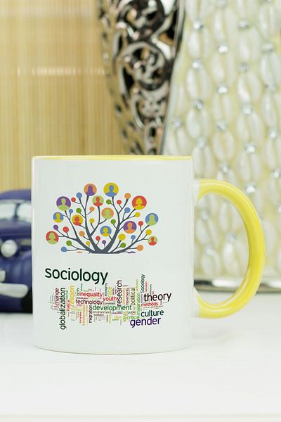 Hediyelen Sociologist Mug Glass Yellow