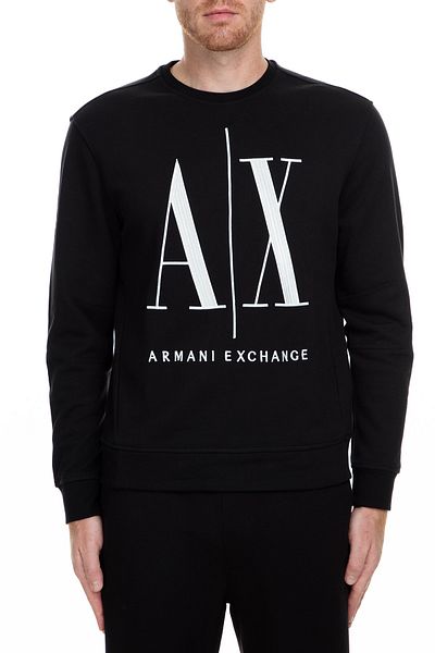 Armani Exchange Hanorac negru pentru bărbați - 8NZMPA ZJ1ZZ 1200