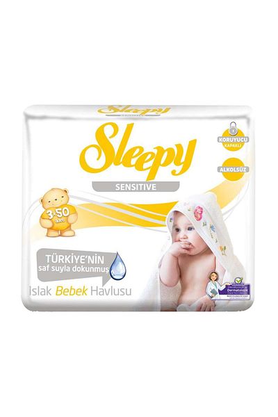 Sleepy Sensitive Wet Towel 50 Sheets 3 Pack
