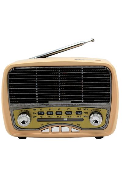 Buffer Bluetooth'lu Vintage Tasarımlı Nosataljik Radyo