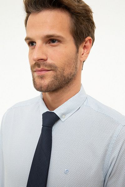 Pierre Cardin Ανοιχτό μπλε πουκάμισο Slim Fit