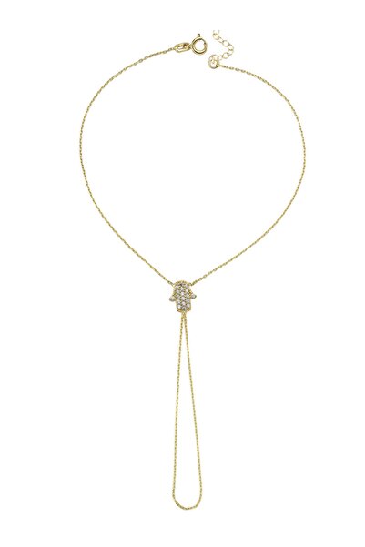 Glorria Kadın Altın Fatmanın Eli Şahmeran Bileklik VK0388