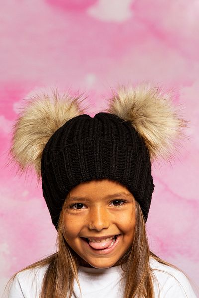 Baby Dora Шапка с двоен помпон