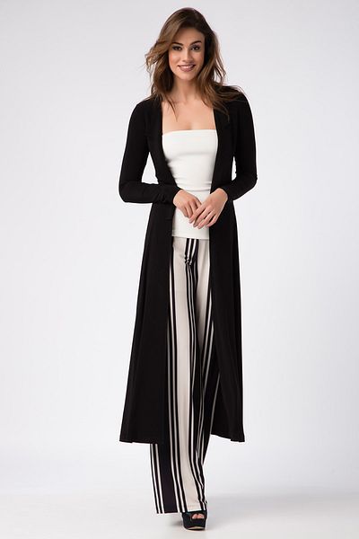 Laranor Women's Black Kimono Cardigan 17L5257