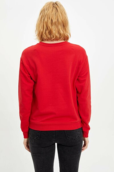 DeFacto Regular Fit Gömlek Yaka Sweatshirt