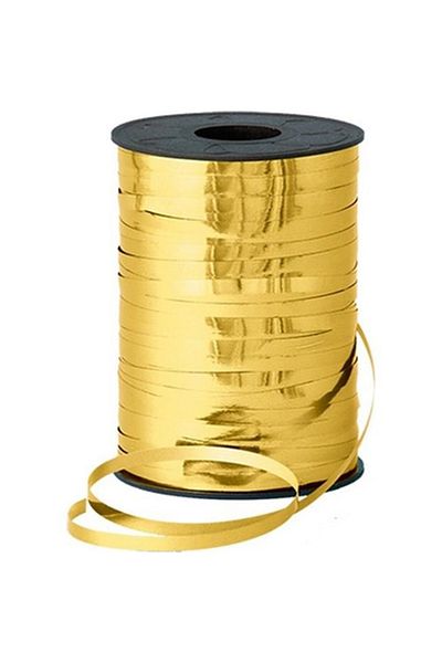 Parti dolabı Golden Yellow (Gold) Balloon String Shiny Raffia 8mmx200m Decoration Rabant