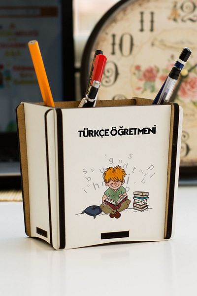 Hediyelen Turkish Teacher Pencil Holder