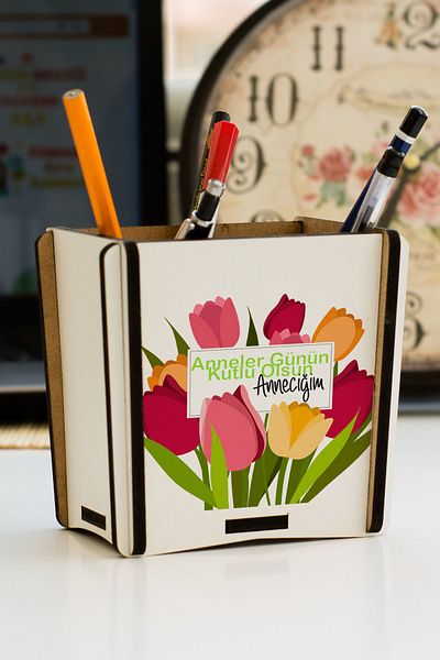 Hediyelen Mother's Day Gift Pen Holder
