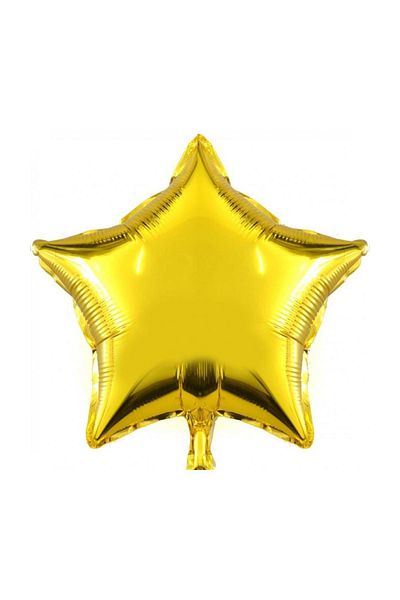 Parti dolabı Gold Colored (Gold) 60cm Star Foil Balloon - Birthday Party Flying with Helium
