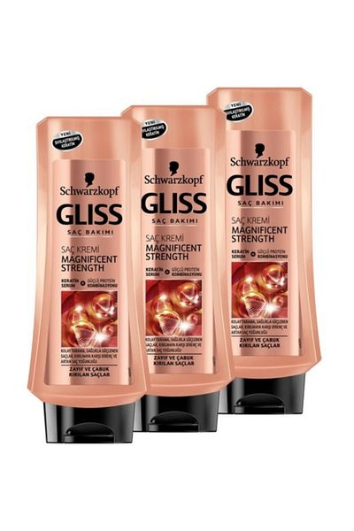 Gliss 360 ml Magnificent Strength Conditioner - 3 Pieces