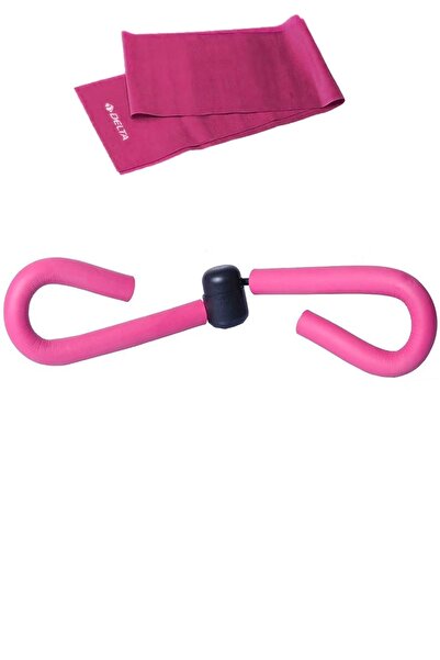 Delta Thigh Master Kalça Bacak Şekillendirici Kelebek Kol Bacak Spor Aleti + Pilates Bandı Lastiği