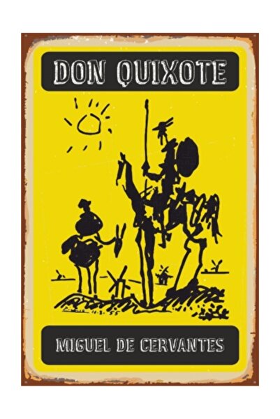 Hayat Poster Σχέδιο ρετρό vintage ξύλινης αφίσας Donquixote