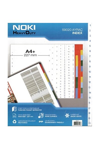 Noki Hd 1-20 Ekstra Geniş Ayraç Beyaz