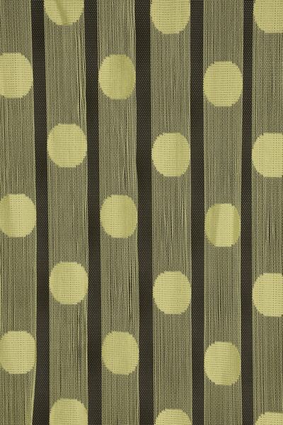 AKÇA TEKSTİL Polka Dot Model Green Color Rope Curtain Ready-made Buttons Sewn Rope Curtain 300*270 cm