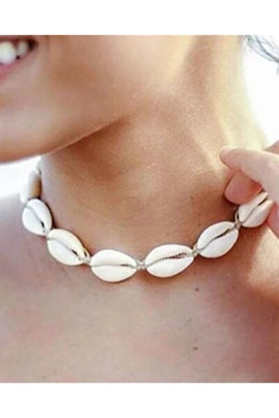 ESUSO قلادة نسائية على شكل صدف طبيعي