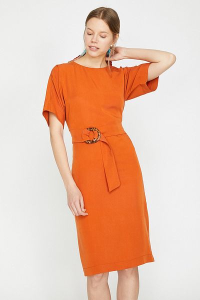 Koton Women's Red Dress 9YAK88405PW