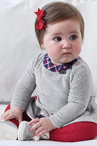 MAYORAL Silver Winter Baby Girl Long Sleeve Dress