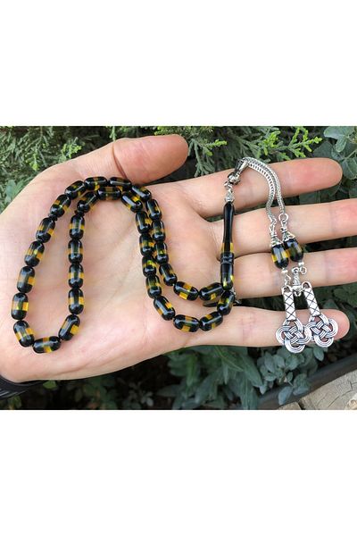 Midyat Gümüş Dünyası Men's Vernier Capsule Cut Powder Rosary MGD20202047