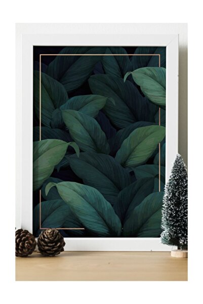 IKEA Yeşil Yaprak Ahşap 24x33 cm Tasarım Çerçeve
