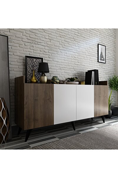 MDFHOME Rio Konsol K1-5 Ceviz Beyaz