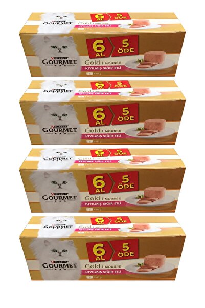 Gourmet Gourmet Gold Kıyılmış Sığır Etli 85 gr x 6 Adet
