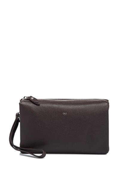 Tergan Geantă portofoliu din piele maro -21239A7P