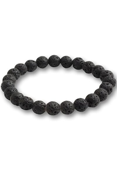 Kusakli Unisex Natural Stone Lava Bracelet 72434BL