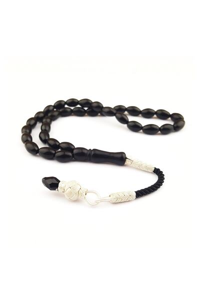 PİGADO Erkek 1000 Ayar Gümüş Trabzon Kazaz Örme Püsküllü Arpa Kesim Oltu Tesb...