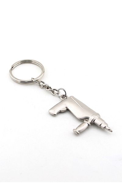 Solfera Unisex Drill Shaped Metal Keychain Kc593