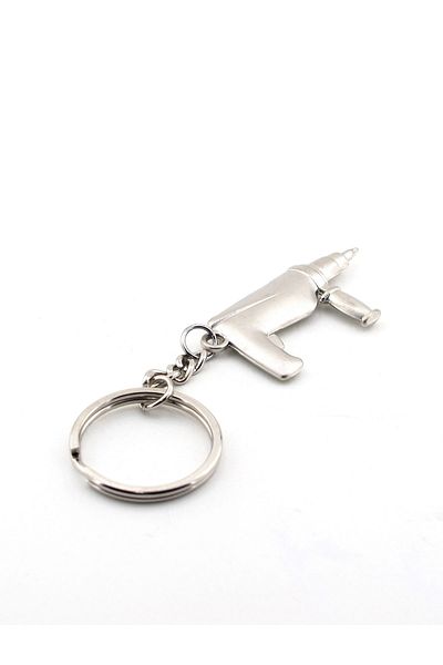 Solfera Unisex Drill Shaped Metal Keychain Kc593