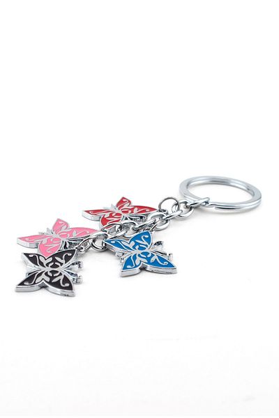 Solfera Unisex Colorful Butterflies Salkim Metal Keychain Kc639