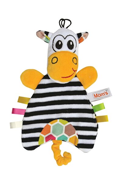 Mom's Yeni Doğan Bebek Oyuncağı-Zebra Peluş El Kuklası