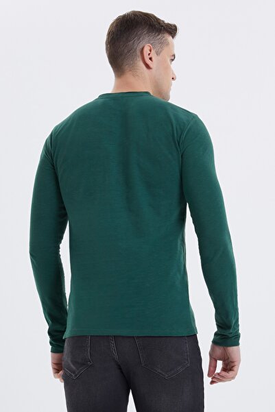 Lee Cooper Ανδρικό φούτερ Faris με λαιμόκοψη K. Green 201 LCM241092