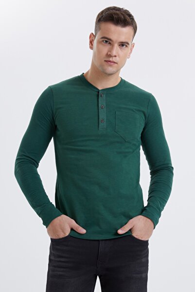 Lee Cooper Ανδρικό φούτερ Faris με λαιμόκοψη K. Green 201 LCM241092