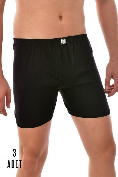 Tutku Ανδρικό μαύρο 3 τεμάχια Passion Leg Boxer 0111