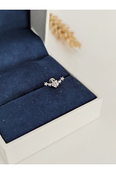 SU PERİSİ TAKI BİJUTERİ Cerrahi Çelik Zirkon Taşlı Yıldız Piercing , Tragus