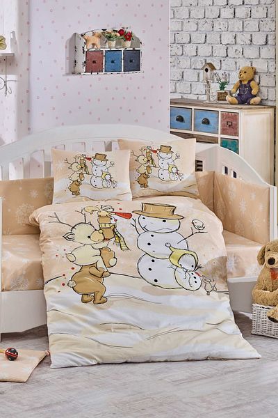 Hobby Ranforce Baby Bedding Set Snowball Beige