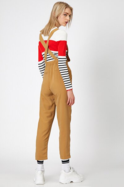 Koton Damen-Overall aus Kamelhaar