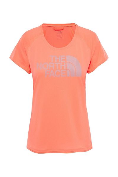 THE NORTH FACE Orange Women's T-Shirt T93f4cv5s W Flight Btn Ss