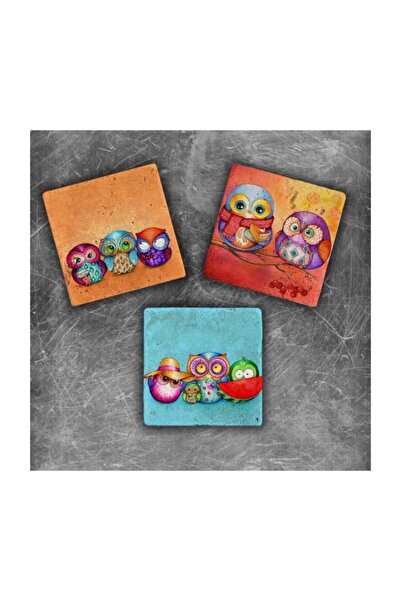 3 Natural Stone Magnets