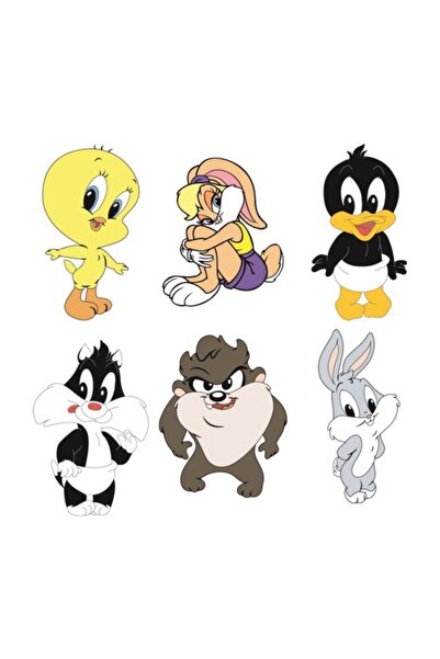 Sticker Sepetim Baby Looney Tunes Διακοσμητικό Αυτοκόλλητο Τοίχου Παιδικού Δω...