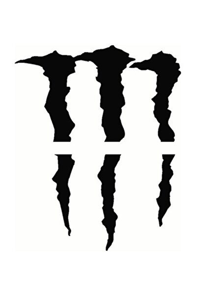 Sticker Sepetim ملصق سيارة مزخرف متعدد الأغراض للمصابيح الأمامية Monster Claw مقاس 20*17 سم.