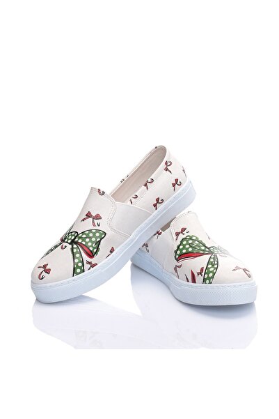 JustBow Pantofi sport alb pentru femei JB-406-MD